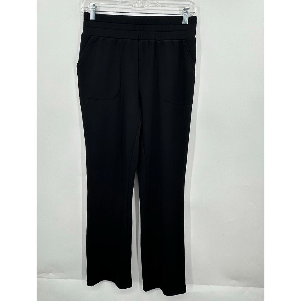 Belle by Kim Gravel BLACK Jersey Knit Lounge Pants Straight Leg Womens XXSP